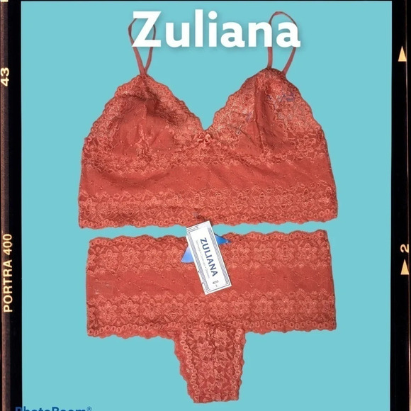 Zuliana Size Large Lace 2 Piece Cheeky Set. Made In Brazil. New With Tags. - Picture 4 of 6
